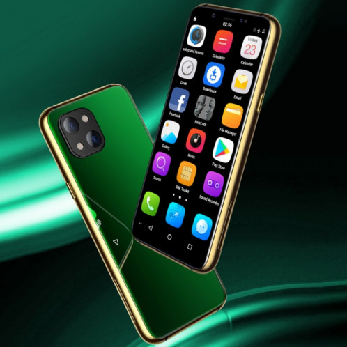 SOYES X60, MERVEILLE+MERVEILLE, Reconnaissance faciale infrarouge, 3,46 pouces Android 6.0 MTK6737 Quad Core jusqu'à 1,1 GHz, BT, WiFi, FM, Réseau : 4G, GPS, Dual SIM (Vert) SS428G77-09