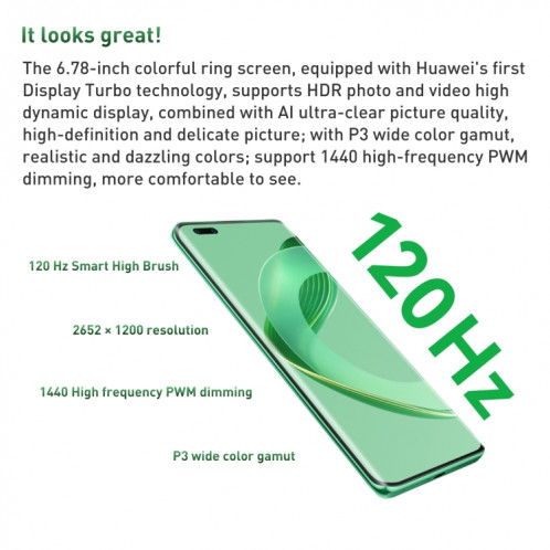 HUAWEI nova 11 Pro GOA-AL80, caméra frontale 60MP, 256 Go, version chinoise, Double arrière + double caméra frontale, identification des empreintes digitales de l'écran, 6,78 pouces Kunlun Glass HarmonyOS Qualcomm SH460G491-012