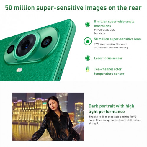 HUAWEI nova 11 Pro GOA-AL80, caméra frontale 60MP, 256 Go, version chinoise, Double arrière + double caméra frontale, identification des empreintes digitales de l'écran, 6,78 pouces Kunlun Glass HarmonyOS Qualcomm SH460G491-012