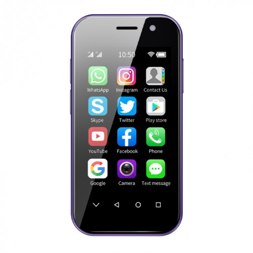 SOYES 14 Pro, 2 Go + 16 Go, Reconnaissance faciale, 3,0 pouces Android 9.0 MTK6739CW Quad Core jusqu'à 1,28 GHz, OTG, Réseau : 4G, Double SIM, Prise en charge de Google Play (Violet) SS463P413-012