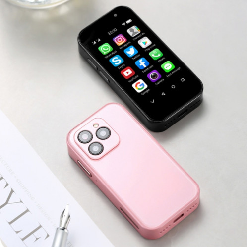 SOIS 14 Pro, ZGB+SHCHGB, Reconnaissance faciale, 3,0 pouces Android 9.0 MTK6739CW Quad Core jusqu'à 1,28 GHz, OTG, Réseau : 4G, Double SIM, Prise en charge de Google Play (Rose) SS465F1265-012