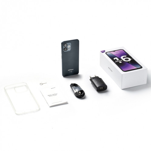 Ulefone Note 16 Pro, 8 Go + 128 Go, Caméras arrière doubles, identification du visage et identification des empreintes digitales latérales, batterie 4400 mAh, Android 13 Unisoc T606 OctaCore de 6,52 pouces jusqu'à SU468L944-013