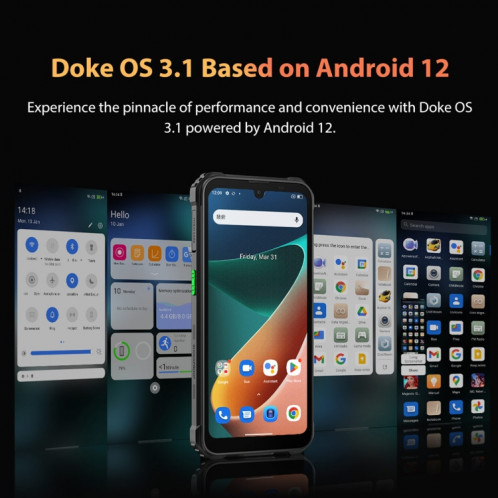  Téléphone robuste Blackview BV5300 Pro, 4 Go + 64 Go, IP68/IP69K/MIL-STD-810H, Face Unlock, Batterie 6580 mAh, 6,1 pouces Android 12 MTK6765 Helio P35 Octa Core jusqu'à 2,3 GHz, Réseau : 4G, OTG, NFC, SB470E534-018