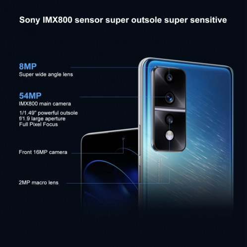 Honor 80 GT 5G AGT-AN00, appareils photo 54MP, 12 Go + 512 Go, version chinoise, Caméras arrière triples, identification faciale/identification des empreintes digitales de l'écran, 6,67 pouces Magic UI 7.0 Qualcomm SH507B473-013