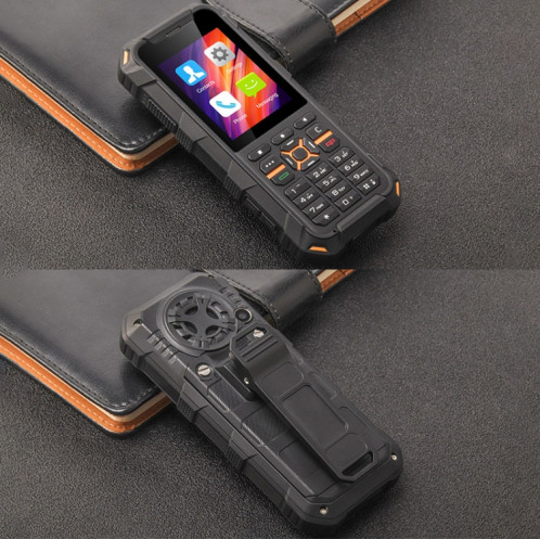 Téléphone robuste talkie-walkie UNIWA F20, 1 Go + 8 Go, 2,4 pouces Android 8.0 Go Mediatek MT6739 Quad Core jusqu'à 1,5 GHz, réseau : 4G, PoC, SOS (noir) SU580B997-08