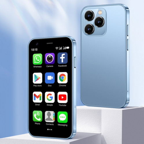 SOYES XS15, 2 Go + 16 Go, 3,0 pouces Android 8.1 MTK6580 Quad Core jusqu'à 1,3 GHz, Bluetooth, WiFi, GPS, Réseau : 3G, Dual SIM (Bleu) SS589L632-012