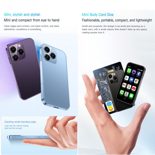SOYES XS15, 2 Go + 16 Go, 3,0 pouces Android 8.1 MTK6580 Quad Core jusqu'à 1,3 GHz, Bluetooth, WiFi, GPS, Réseau : 3G, Double SIM (Violet) SS589P800-012