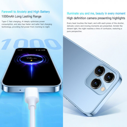 SOYES XS15, 2 Go + 16 Go, 3,0 pouces Android 8.1 MTK6580 Quad Core jusqu'à 1,3 GHz, Bluetooth, WiFi, GPS, Réseau : 3G, Double SIM (Violet) SS589P800-012