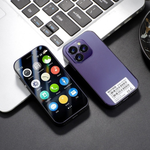 SOYES XS15 Pro, 2 Go + 16 Go, 3,0 pouces Android 9.0 MTK6737 Quad Core, Bluetooth, WiFi, réseau : 3G, double SIM (violet) SS590P541-08