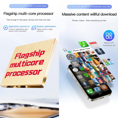 SOYES XS18 Pro, 2 Go + 16 Go, 3,0 pouces Android 9.0 MTK6580 Quad Core, Réseau : 3G, Double SIM (Or) SS592J1274-010