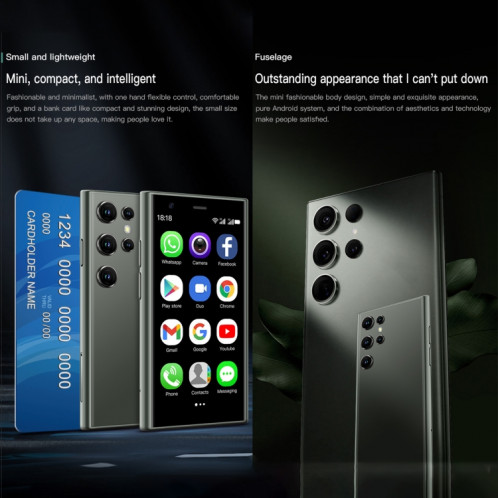 SOYES S23 Pro, 2 Go + 16 Go, 3,0 pouces Android 8.1 MTK6580 Quad Core jusqu'à 1,3 GHz, Bluetooth, WiFi, GPS, Réseau : 3G, Double SIM (Noir) SS595B1771-011