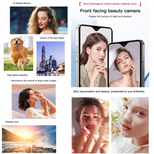 SOYES XS18 Pro Max, 2 Go + 16 Go, Face ID, 4,3 pouces Android 8.1 MTK6737A Quad Core, Réseau : 4G, OTG, Double SIM (Blanc) SS596W0-013