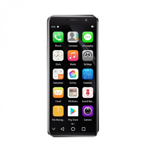 SOYES XS16 Pro, 4 Go + 128 Go, 4,0 pouces Android 9.0 MTK6762 Octa Core jusqu'à 2,0 GHz, OTG, Réseau : 4G, Double SIM (Noir) SS598B461-011