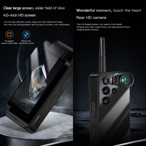 SOYES W88 Pro, 2 Go + 16 Go, batterie 4600 mAh, 4,0 pouces Android 12 MTK6739CW Quad Core, réseau : 4G, OTG, double SIM (noir) SS599B1559-013