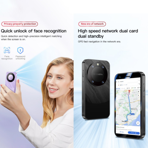 SOYES F8 Pro Max, 1 Go + 16 Go, 3,0 pouces Android 8.1 MTK6580 Quad Core, Réseau : 3G, Double SIM (Violet) SS620P1016-013