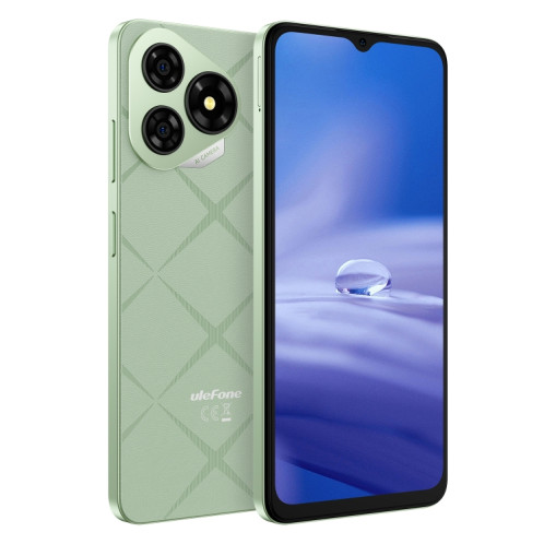  Ulefone Note 19, 3 Go + 32 Go, Face ID et empreinte digitale latérale, 6,56 pouces Android 14 Go Unisoc T603 Octa Core, Réseau : 4G, Double SIM, OTG (Vert) SU622G163-013