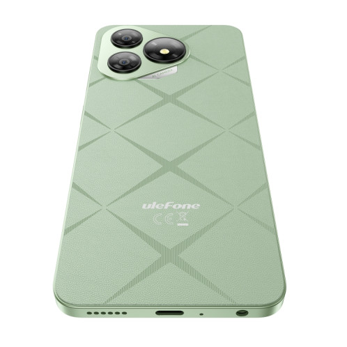  Ulefone Note 19, 3 Go + 32 Go, Face ID et empreinte digitale latérale, 6,56 pouces Android 14 Go Unisoc T603 Octa Core, Réseau : 4G, Double SIM, OTG (Vert) SU622G163-013