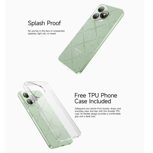  Ulefone Note 19, 3 Go + 32 Go, Face ID et empreinte digitale latérale, 6,56 pouces Android 14 Go Unisoc T603 Octa Core, réseau : 4G, double SIM, OTG (noir) SU622B1747-013