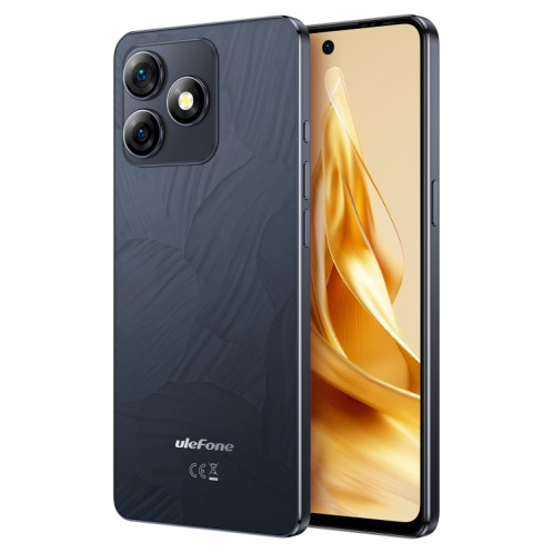  Ulefone Note 18 Pro, 6 Go + 256 Go, Face ID et empreinte digitale latérale, 6,78 pouces Android 14 MediaTek Helio G91 MTK6769 Octa Core, Réseau : 4G, Double SIM, OTG, NFC (Noir brillant) SU623B1540-019