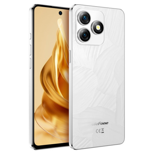  Ulefone Note 18 Pro, 6 Go + 256 Go, Face ID et empreinte digitale latérale, 6,78 pouces Android 14 MediaTek Helio G91 MTK6769 Octa Core, Réseau : 4G, Double SIM, OTG, NFC (Moonlit White) SU623W219-019