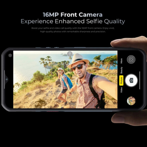  Téléphone robuste Oukitel WP35 S 4G, 6 Go + 256 Go, IP68/IP69K, empreinte digitale latérale, 11000 mAh, 6,56 pouces Android 14 MediaTek Helio G85 Octa Core, NFC, OTG, réseau : 4G (gris) SO630H88-016