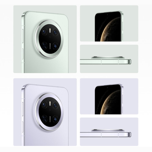 HUAWEI Mate 70, 12 Go + 256 Go, Harmony AI, identification par empreinte digitale latérale, 6,7 pouces HarmonyOS 4.3, NFC, OTG, ne prend pas en charge Google Play (vert) SH637G386-017