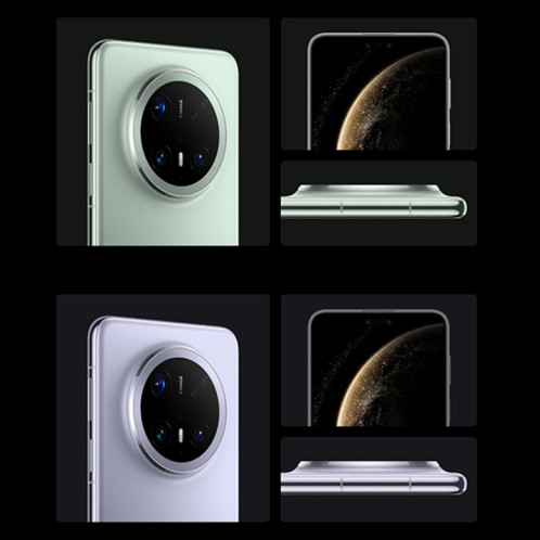 HUAWEI Mate 70 Pro, 12 Go + 512 Go, Harmony AI, identification d'empreintes digitales 3D du visage et du côté, 6,9 pouces HarmonyOS 4.3, NFC, OTG, ne prend pas en charge Google Play (blanc) SH641W590-018