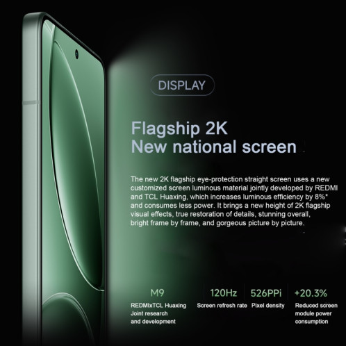 Xiaomi Redmi K80 Pro, 12 Go + 256 Go, 6,67 pouces Xiaomi HyperOS 2 Snapdragon 8 Elite Octa Core, NFC, Réseau : 5G (Blanc) SX654W1688-016