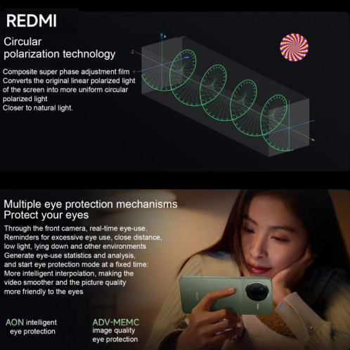 Xiaomi Redmi K80 Pro, 12 Go + 512 Go, 6,67 pouces Xiaomi HyperOS 2 Snapdragon 8 Elite Octa Core, NFC, Réseau : 5G (Mint) SX55MG1738-016