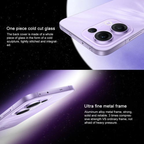 Téléphone OPPO Reno13 AI, 16 Go + 256 Go, écran empreinte digitale, 6,59 pouces ColorOS 15.0 Dimensity 8350 Octa Core, NFC, OTG, réseau : 5G (bleu) SO662L270-018