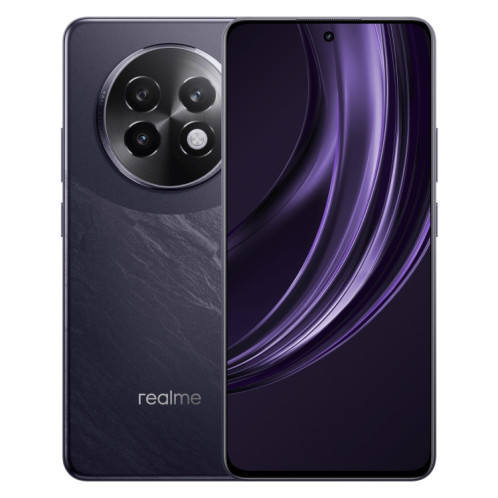 Realme 13 Pro, 12 Go + 256 Go, identification par empreinte digitale sur l'écran, 6,67 pouces Realme UI 5.0 Dimensity 7300 Octa Core, NFC, réseau : 5G (noir) SR672B1720-014
