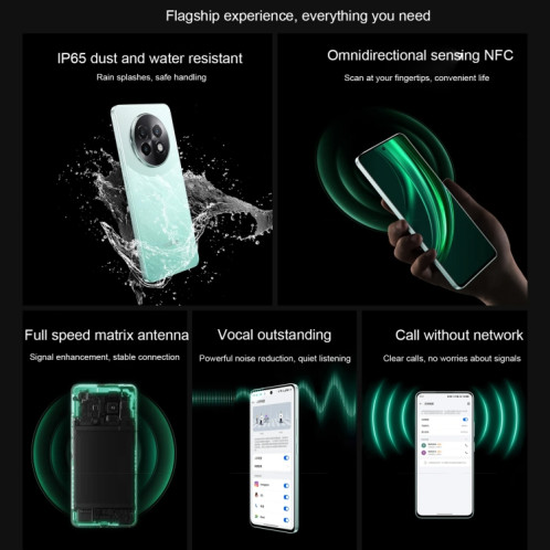 Realme 13 Pro, 12 Go + 256 Go, identification par empreinte digitale sur l'écran, 6,67 pouces Realme UI 5.0 Dimensity 7300 Octa Core, NFC, réseau : 5G (noir) SR672B1720-014