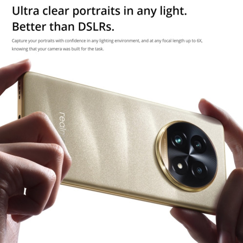 Realme 13 Pro+, 12 Go + 256 Go, identification par empreinte digitale sur l'écran, 6,7 pouces Realme UI 5.0 Snapdragon 7s Gen 2 Octa Core, NFC, réseau : 5G (vert émeraude) SR73EM100-021