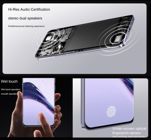 Realme 13 Pro Extreme Edition, 12 Go + 512 Go, identification par empreinte digitale sur l'écran, 6,7 pouces Realme UI 5.0 Snapdragon 7s Gen 2 Octa Core, NFC, réseau : 5G (violet) SR676P181-016