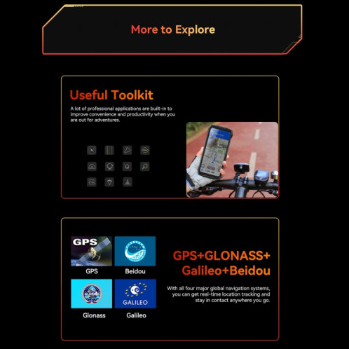  Téléphone robuste Blackview BV7300, 6 Go + 256 Go, IP68/IP69K/MIL-STD-810H, 6,67 pouces Android 14 MediaTek Helio G81 MT6769V/CB Octa Core, réseau : 4G, OTG (noir) SB689B238-015