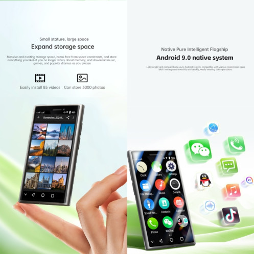 SOYES S24 Pro, 2 Go + 16 Go, 3,0 pouces Android 9.0 MTK6580 Quad Core, Bluetooth, WiFi, Réseau : 3G, Double SIM (Or) SS697J808-07