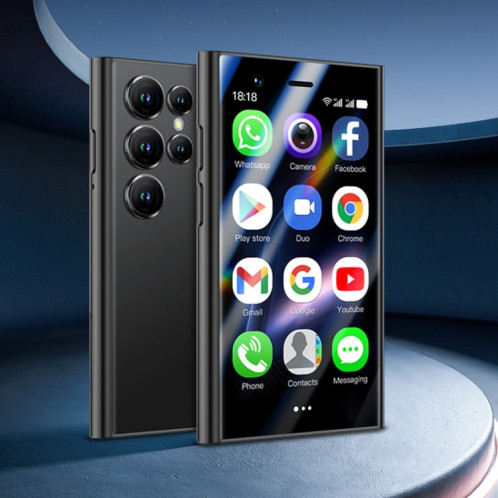 SOYES S24 Pro Max, 2 Go + 16 Go, 3,0 pouces Android 10.0 MTK6737M Quad Core, Bluetooth, WiFi, Réseau : 4G, Double SIM, Prise en charge de Google Play Store (Noir) SS698B1898-012