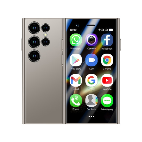 SOYES S24 Pro Max, 2 Go + 16 Go, 3,0 pouces Android 10.0 MTK6737M Quad Core, Bluetooth, WiFi, Réseau : 4G, Double SIM, Prise en charge de Google Play Store (Gris) SS698H1969-012