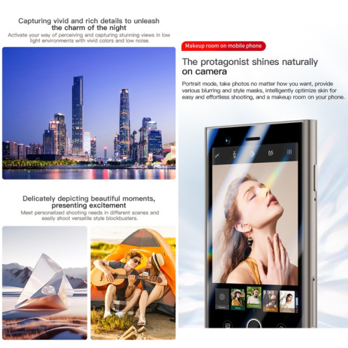 SOYES S24 Pro Max, 2 Go + 16 Go, 3,0 pouces Android 10.0 MTK6737M Quad Core, Bluetooth, WiFi, Réseau : 4G, Double SIM, Prise en charge de Google Play Store (Gris) SS698H1969-012