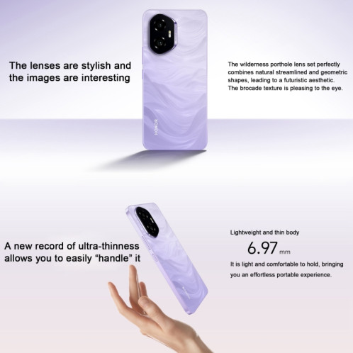Honor 300, 16 Go + 512 Go, écran empreinte digitale, 6,7 pouces MagicOS 9.0 / Android 15 Snapdragon 7 Gen 3 Octa Core, réseau : 5G, NFC, OTG, ne prend pas en charge Google Play (blanc) SH700W937-013