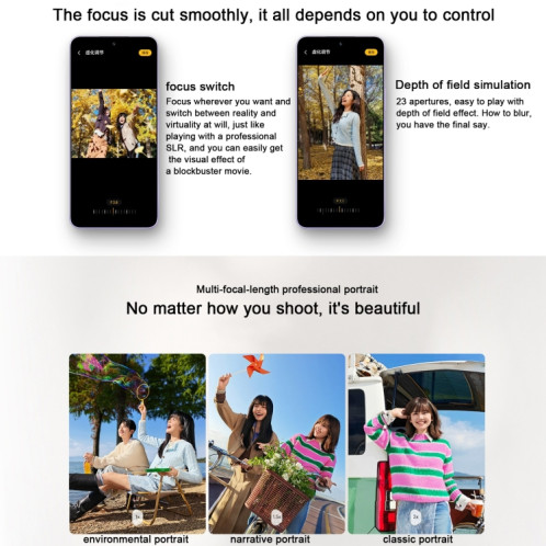 Honor 300, 16 Go + 512 Go, écran empreinte digitale, 6,7 pouces MagicOS 9.0 / Android 15 Snapdragon 7 Gen 3 Octa Core, réseau : 5G, NFC, OTG, ne prend pas en charge Google Play (blanc) SH700W937-013