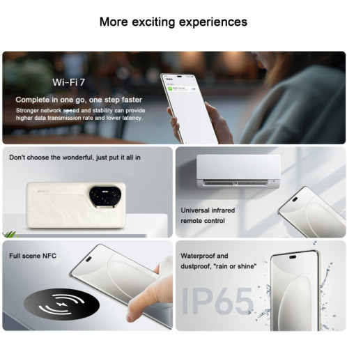 Honor 300 Pro, 12 Go + 512 Go, écran empreinte digitale, 6,78 pouces MagicOS 9.0 / Android 15 Snapdragon 8 Gen 3 Octa Core, réseau : 5G, NFC, OTG, ne prend pas en charge Google Play (blanc) SH703W1217-016