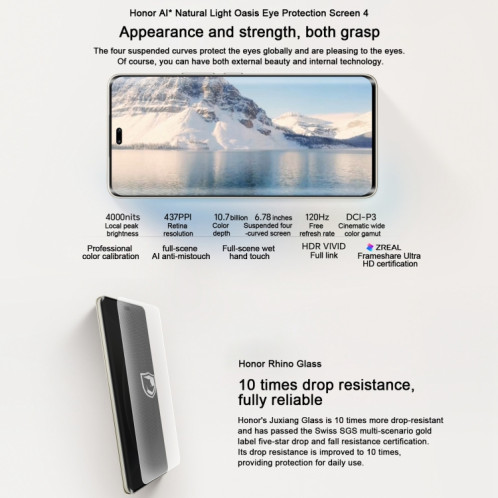 Honor 300 Ultra, 12 Go + 512 Go, écran empreinte digitale, 6,78 pouces MagicOS 9.0 / Android 15 Snapdragon 8 Gen 3 Octa Core, réseau : 5G, NFC, OTG, prise en charge de Google Play (noir) SH705B1236-019