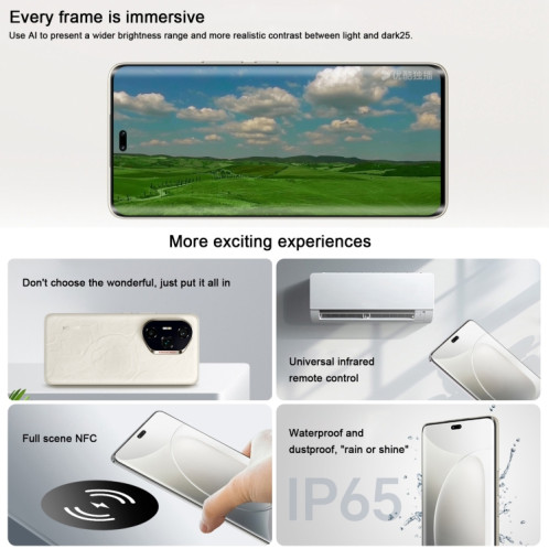 Honor 300 Ultra, 16 Go + 1 To, écran empreinte digitale, 6,78 pouces MagicOS 9.0 / Android 15 Snapdragon 8 Gen 3 Octa Core, réseau : 5G, NFC, OTG, prise en charge de Google Play SH706W1070-019