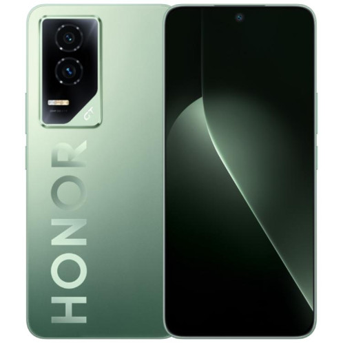 Honor GT, 12 Go + 256 Go, lecteur d'empreintes digitales à l'écran, 6,7 pouces MagicOS 9.0 Android 15.0 Snapdragon 8 Gen 3 Octa Core, réseau : 5G, OTG, NFC (vert) SH709G657-016
