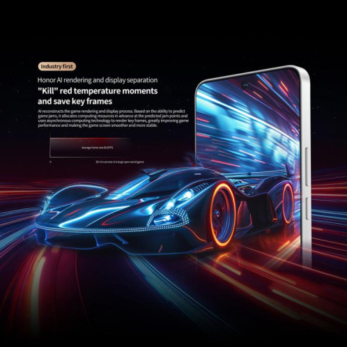 Honor GT, 16 Go + 256 Go, lecteur d'empreintes digitales à l'écran, 6,7 pouces MagicOS 9.0 Android 15.0 Snapdragon 8 Gen 3 Octa Core, réseau : 5G, OTG, NFC (noir) SH722B772-016
