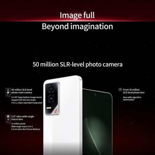 Honor GT, 16 Go + 512 Go, lecteur d'empreintes digitales intégré à l'écran, 6,7 pouces MagicOS 9.0 Android 15.0 Snapdragon 8 Gen 3 Octa Core, réseau : 5G, OTG, NFC (blanc) SH723W1179-016