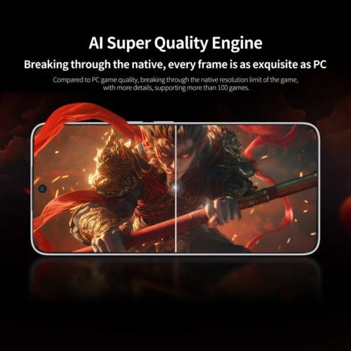 Honor GT, 16 Go + 512 Go, lecteur d'empreintes digitales intégré à l'écran, 6,7 pouces MagicOS 9.0 Android 15.0 Snapdragon 8 Gen 3 Octa Core, réseau : 5G, OTG, NFC (blanc) SH723W1179-016