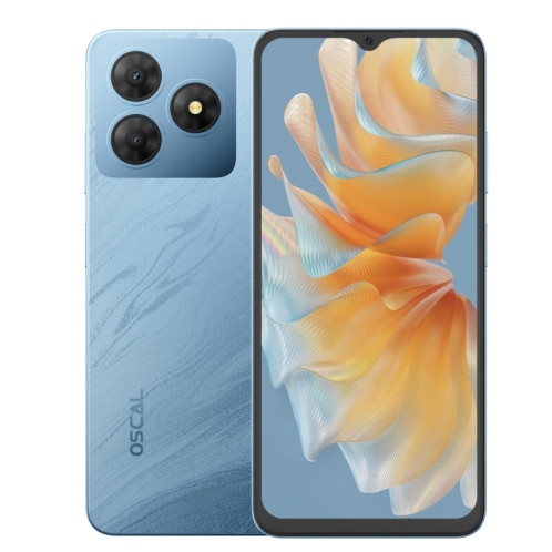  Blackview Oscal FLAT 2, 4 Go + 128 Go, 6,6 pouces Android 14 Unisoc T606 Octa Core, Réseau : 4G (Bleu) SB729L1830-010