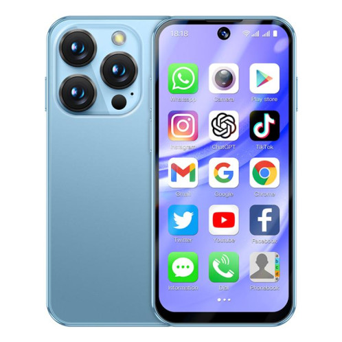 SOYES XS19 Pro, 3 Go + 32 Go, 3,8 pouces Android 12.0 MTK6762 Quad Core, Réseau : 4G, Double SIM, GPS, OTG, Prise en charge de Google Play Store (Bleu) SS734L315-012